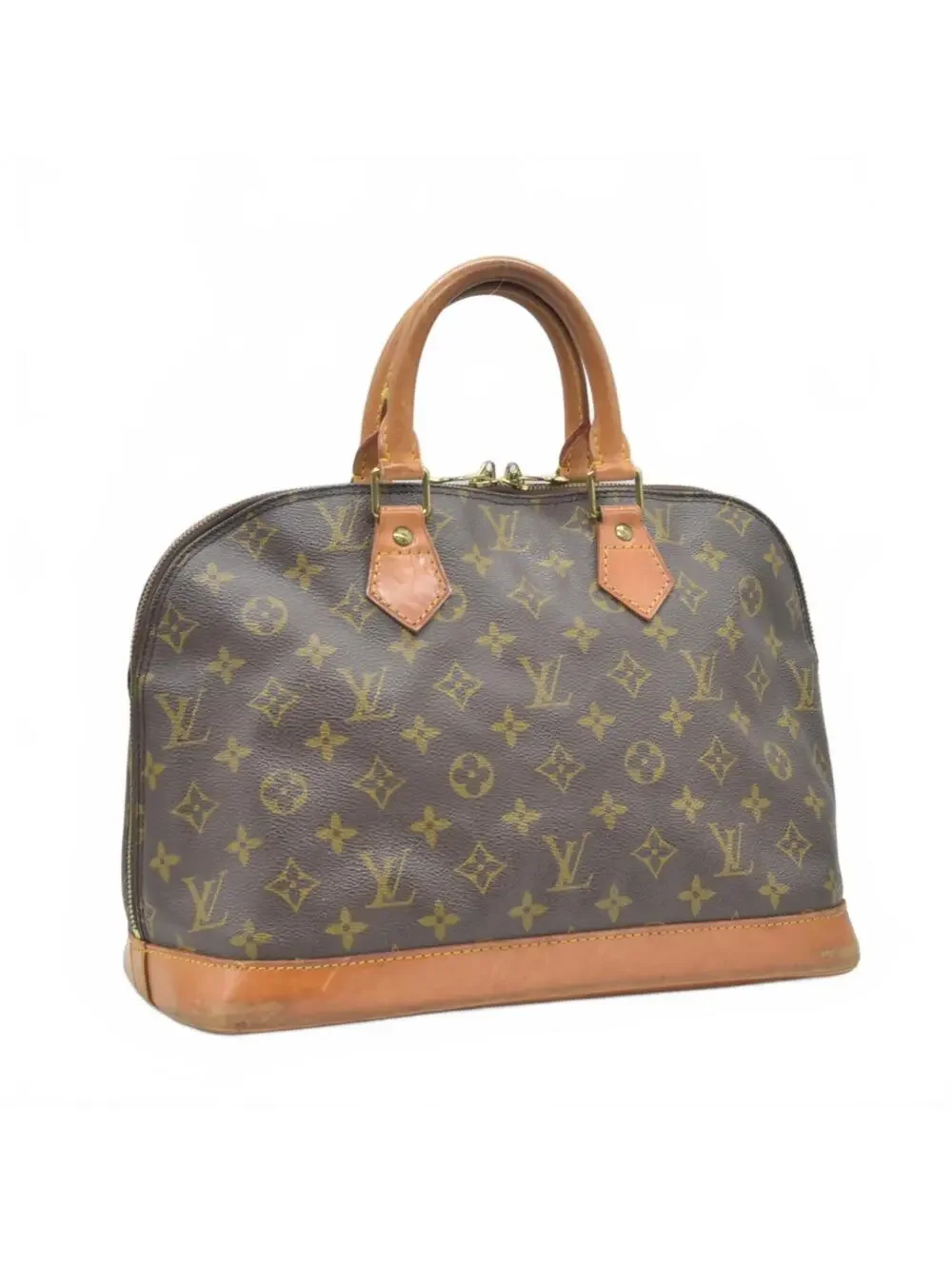 $2090 1993 Louis Vuitton Alma PM Brown Monogram VI1913